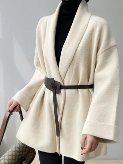 Belted Soft Women Faux Fur Coat
