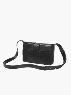 Black Woven Crossbody Bag