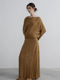 Boheme Asymmetrical Neck Loose Sweater