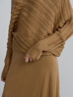 Boheme Asymmetrical Neck Loose Sweater
