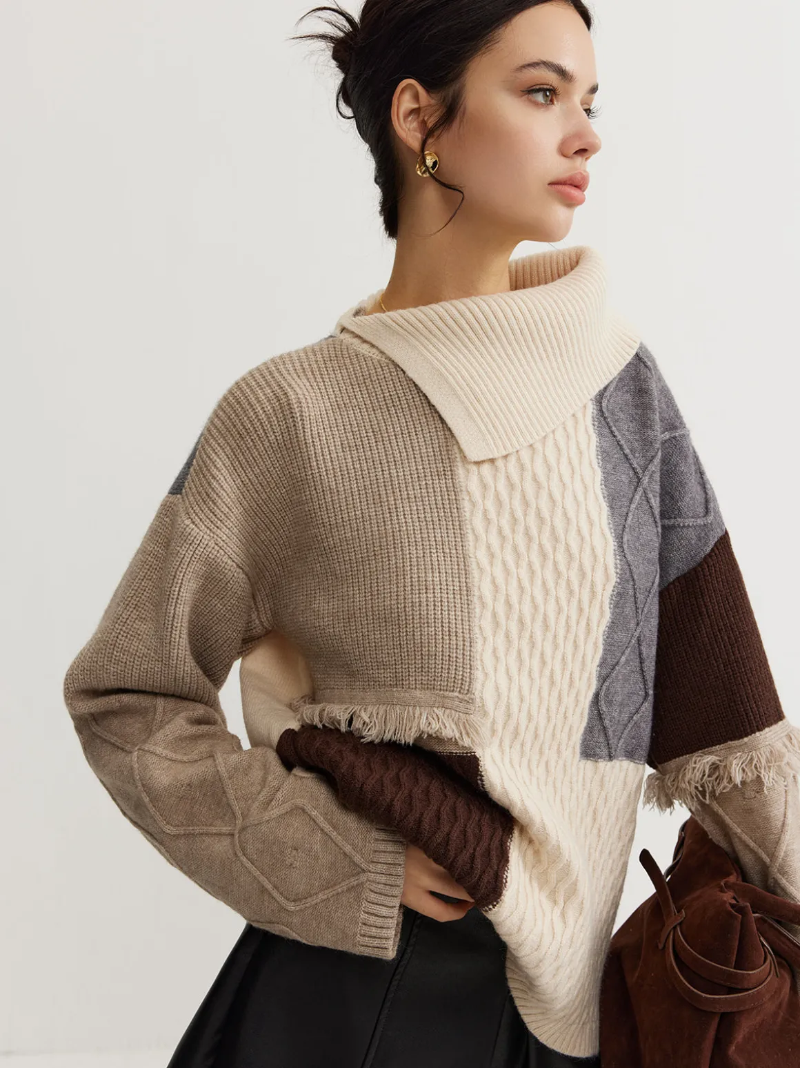 Boheme Color Block Knit Top