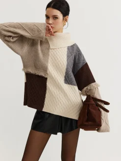 Boheme Color Block Knit Top