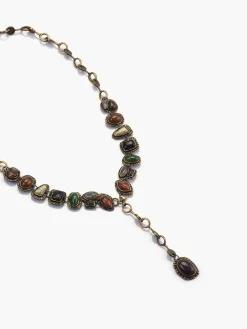 Boheme Geometrical Stones Pendant Necklace