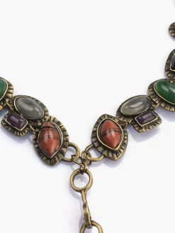 Boheme Geometrical Stones Pendant Necklace
