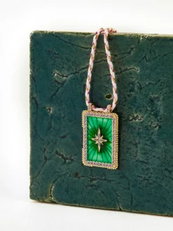 Boheme Green Bless Charm Necklace