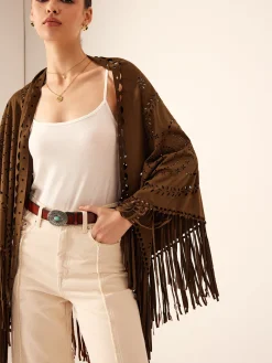 Boheme Hollow Tassel Shawl