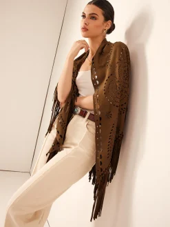 Boheme Hollow Tassel Shawl