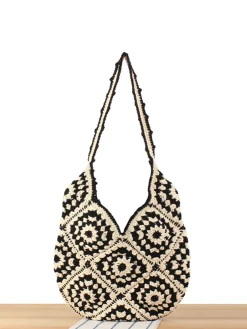 Boheme Knitting Hobo Bag