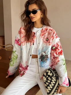 Boheme Printed Breasted Jacket