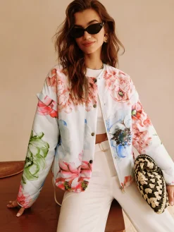 Boheme Printed Breasted Jacket