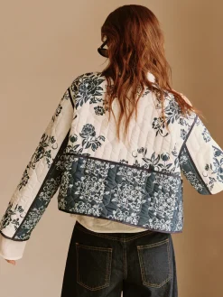 Boheme Printed Piping Cozy Jacket