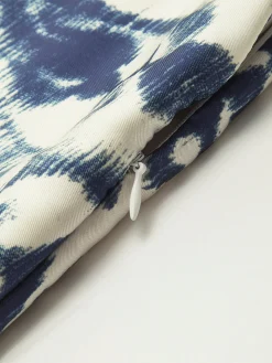 Boheme Printed Satin Zipper Pants