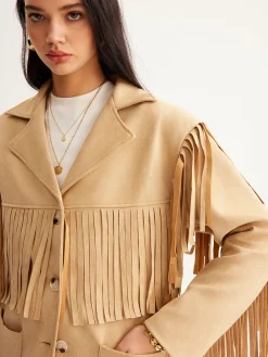 Boheme Tassel Suede Blazer