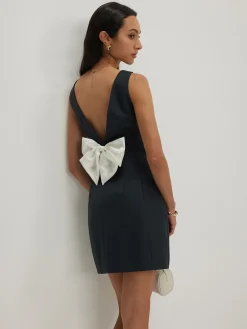 Bow Backless Tank Dress
