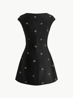 Bow Detail Breasted Tank Dress