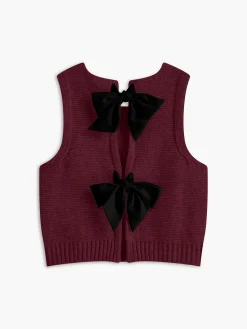 Bow Front Sweater Vest