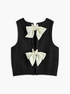 Bow Front Sweater Vest