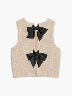 Bow Front Sweater Vest