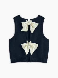 Bow Front Sweater Vest