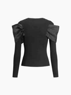 Bow Knot Long Sleeve Top