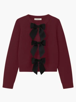 Bow Ribbed Warm Sweater