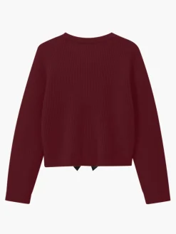 Bow Ribbed Warm Sweater
