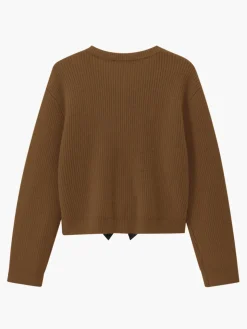 Bow Ribbed Warm Sweater
