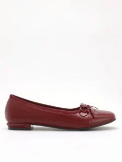 Bowknot Decor Square Toe Ballet Mary Jane Flats