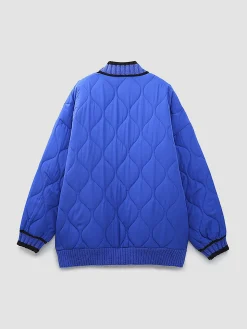 Braided Quilted Winter Cardigan Coat