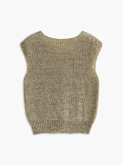 Breasted Soft Sweater Vest