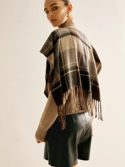 Breasted Tassel Knit Shawl Outerwear