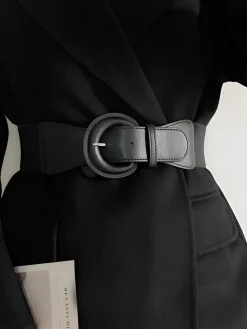 Buckle Elastic Wide Belt