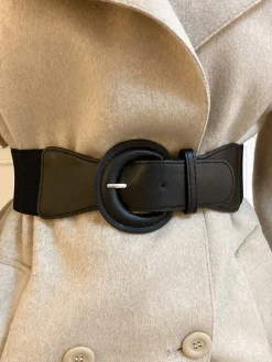 Buckle Elastic Wide Belt