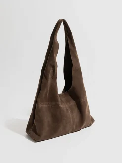 Button Clasp Hobo Bag