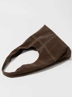 Button Clasp Hobo Bag