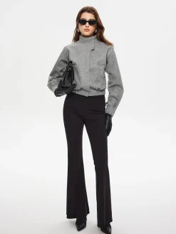 Button Clasp Short Blazer