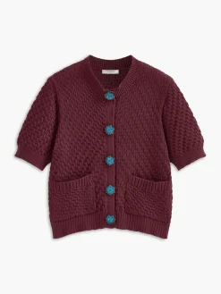 Button Detail Pockets Fit Cardigan