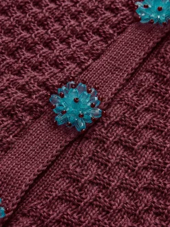 Button Detail Pockets Fit Cardigan