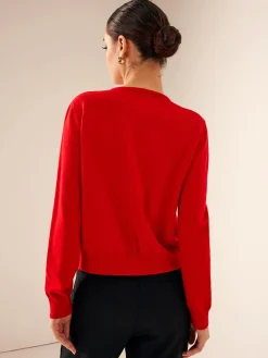 Button Down Cashmere-Blend Cardigan