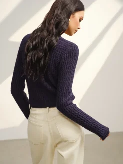 Button Down Petite Cardigan