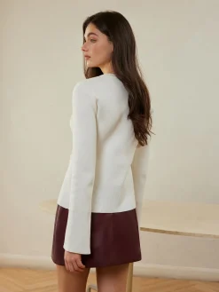 Button Down Slim Cardigan