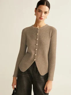 Button Down Split Cardigan
