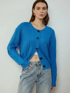Button Down Twist Thin Cardigan