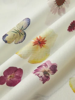 Button Print Straight Skirt