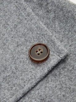 Button Tweed Warm Skirt