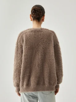 Button-down Fuzzy Cardigan