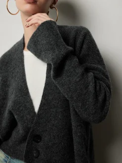 Buttoned Slouchy Cardigan