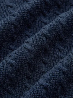 Cable-Knit Button Panel Cardigan