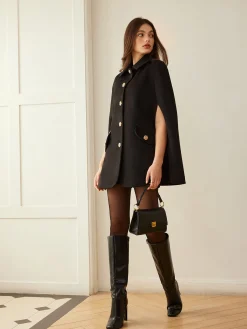 Camellia-Button Cloak
