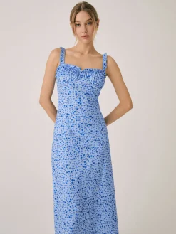 Cami Floral Bohemian Vacation Midi Dress